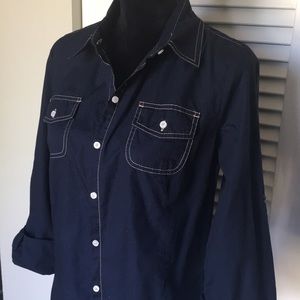 Tommy Hilfiger Navy blue button down